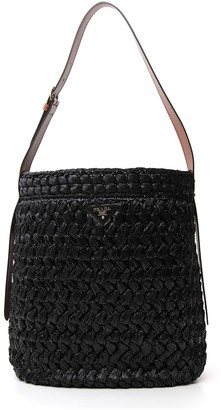 prada mini logo plaque crossbody bolsa