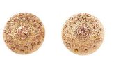 Thumbnail for your product : Charlotte Russe Filigree Dome Stud Earrings