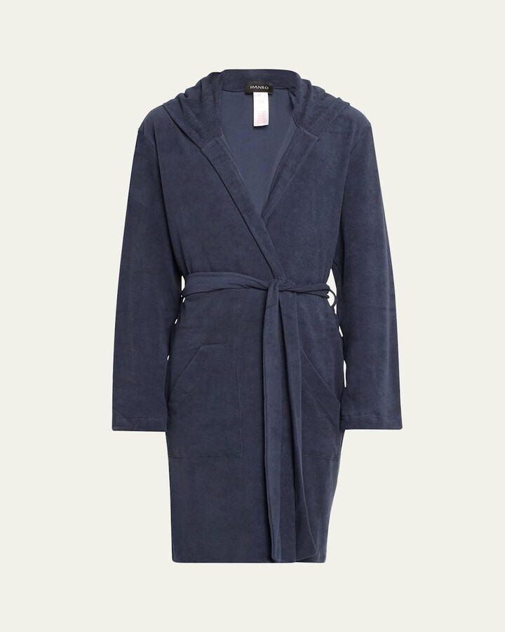 Hanro Men's Night and Day Hooded Terry Robe
