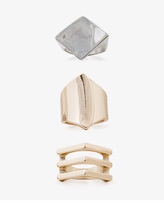 Thumbnail for your product : Forever 21 Angular Ring Set