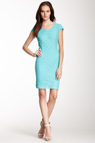 Thumbnail for your product : Taylor Crochet Cap Sleeve Dress