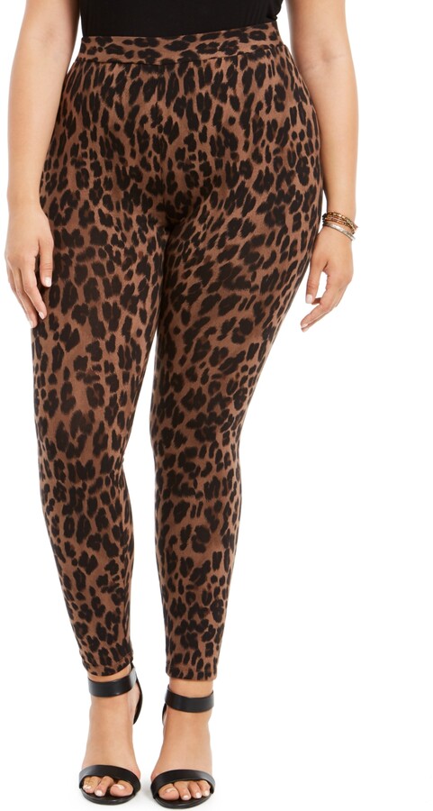 plus size patterned leggings