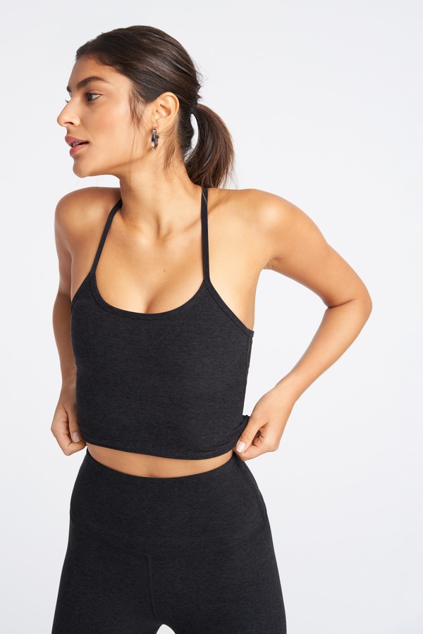 beyond yoga spacedye slim racerback cropped tank