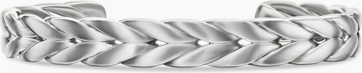 David Yurman Chevron Cuff Bracelet in Sterling Silver | Men's | Size L