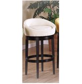 Thumbnail for your product : Armen Living Igloo 30" Swivel Barstool with Ebony Finished Legs