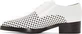 Thumbnail for your product : Stella McCartney Black & White Check Scarpa Derby Shoes