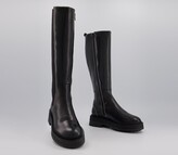 Thumbnail for your product : Office Kinley Feature Elastic Knee Boots Black Leather