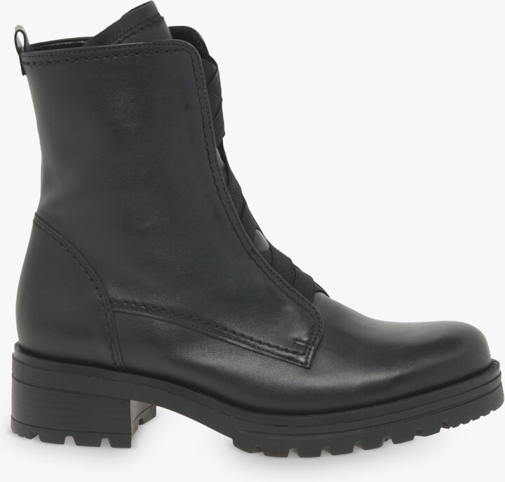 Gabor Sea Wide Fit Leather Biker Boots ShopStyle