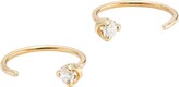 Thumbnail for your product : Zoë Chicco 14K Yellow Gold & Diamond Open Hoop Earrings