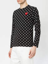 Thumbnail for your product : Comme des Garcons Play polka-dot long sleeve T-shirt