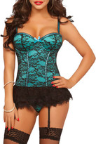 Thumbnail for your product : Seven Til Midnight Lace Bustier Set