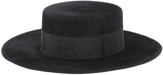 Ruslan Baginskiy Logo Embroidered Canotier Hat