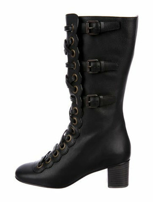 chloe scalloped boots