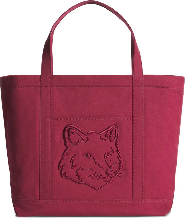 MAISON KITSUNÉ large Fox Head tote bag