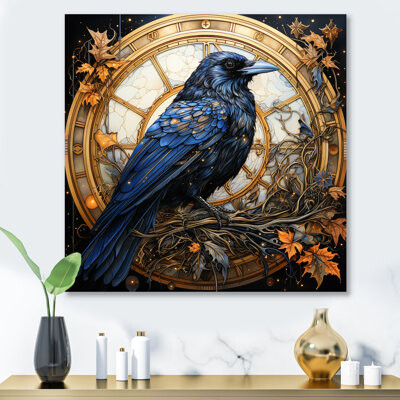 Wildon Home Crow Celestial Rulers III - Landscapes Metal Wall Art Prints