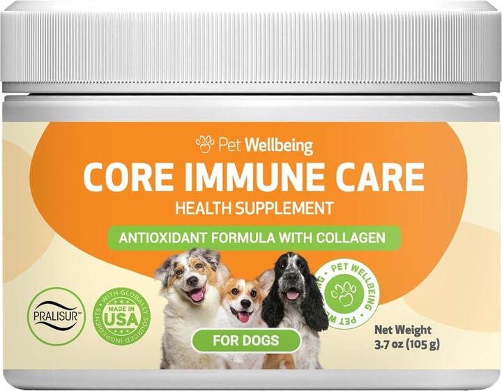 Pet Wellbeing Core Immune CARE Beef Flavored Powder Immune Supplement for Dogs, 3.7-oz bottle