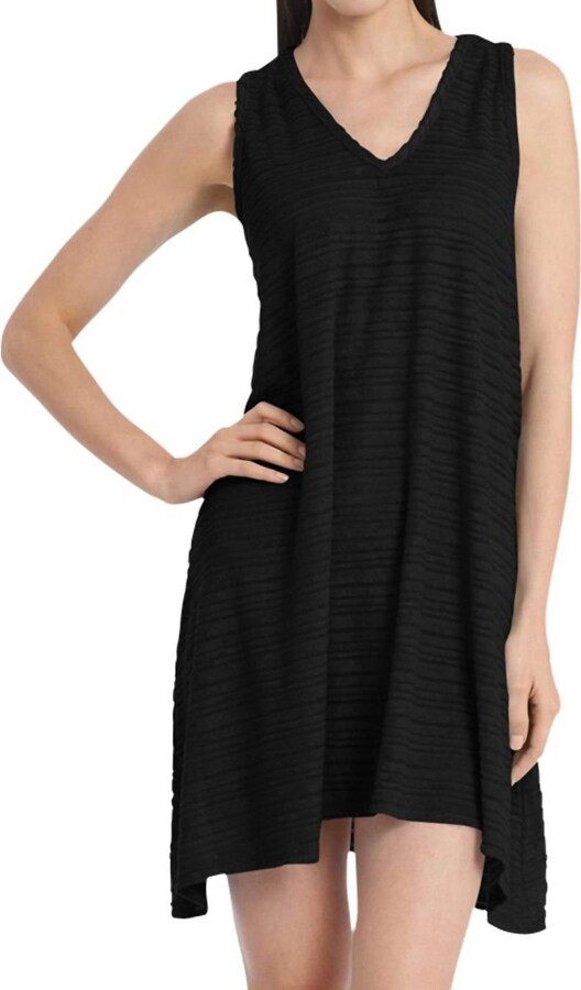 Jordan Taylor Belize V-Neck Handkerchief Cover Up In Black