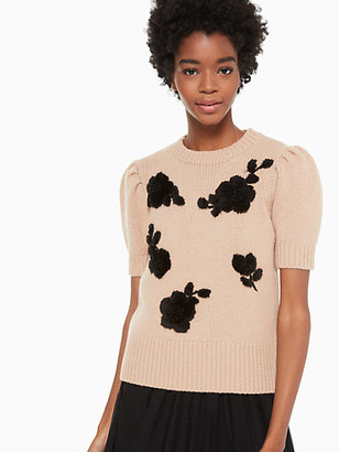 Kate Spade Floral Applique Sweater
