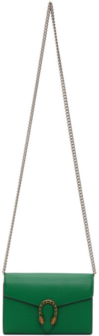 gucci dionysus wallet on chain green