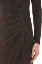 Thumbnail for your product : Lauren Ralph Lauren Long sleeve matallic knitted gown
