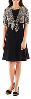 Thumbnail for your product : JCPenney Perceptions Solid Dress with Tie-Front Jacket - Petite