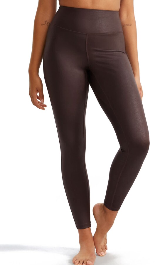 Bare Women's The Faux Leather High-Waist Leggings
