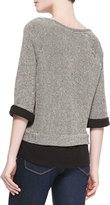 Thumbnail for your product : Soft Joie Gregorie Patterned/Solid Combo Sweater