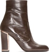 Thumbnail for your product : Veronique Branquinho Brown Leather Lone Boots