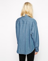 Thumbnail for your product : Cheap Monday Denim Shirt With Tie Front