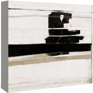 Americanflat Lack And White Abstract By Kasi Minami Canvas Artwork