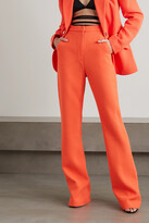 Thumbnail for your product : David Koma Wool-crepe Flared Pants - Orange