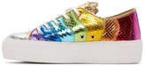 Thumbnail for your product : Charlotte Olympia Multicolor Metallic Purrfect Sneakers