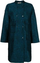 Thumbnail for your product : Odeeh Leopard Print Single-Breasted Coat