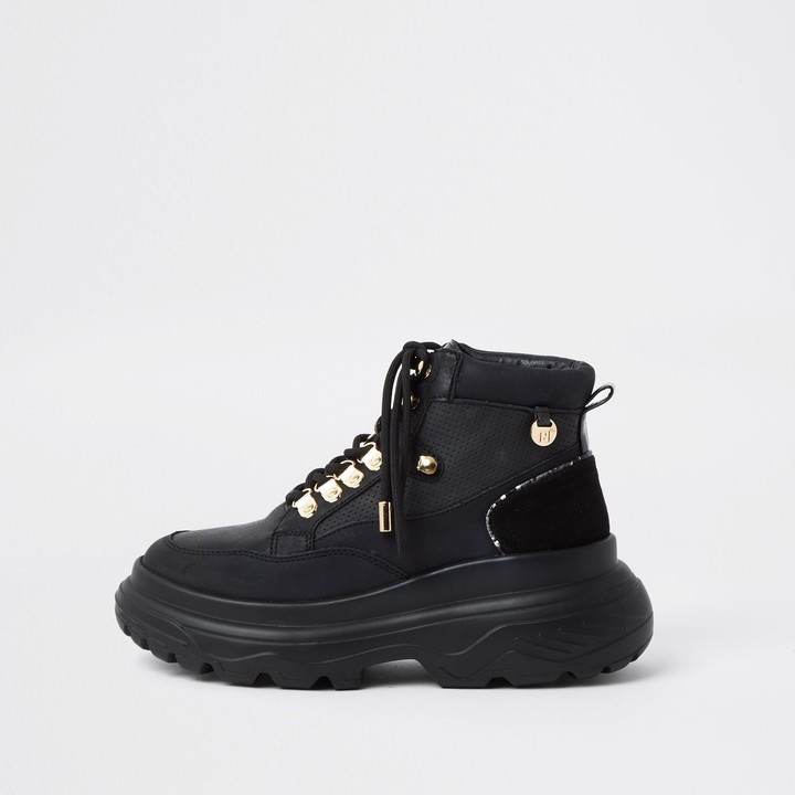 Black Ankle Boot Hiker | Shop the world 