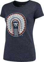 Thumbnail for your product : Original Retro Brand Women's Heathered Navy Illinois Fighting Illini Tri-Blend Crew Neck T-shirt