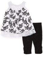 Thumbnail for your product : Little Me 'Rose' Tunic & Leggings (Baby Girls)
