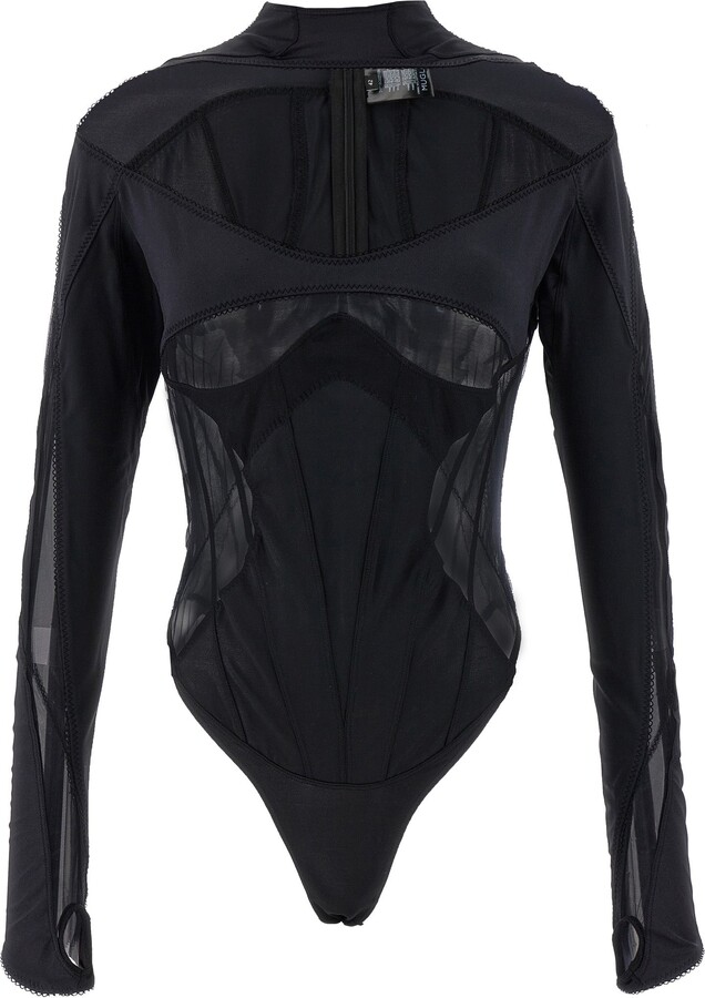 Thierry Mugler Multi-Layer Lingerie Tops