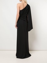 Thumbnail for your product : Tadashi Shoji Pleated One-Shoulder Gown