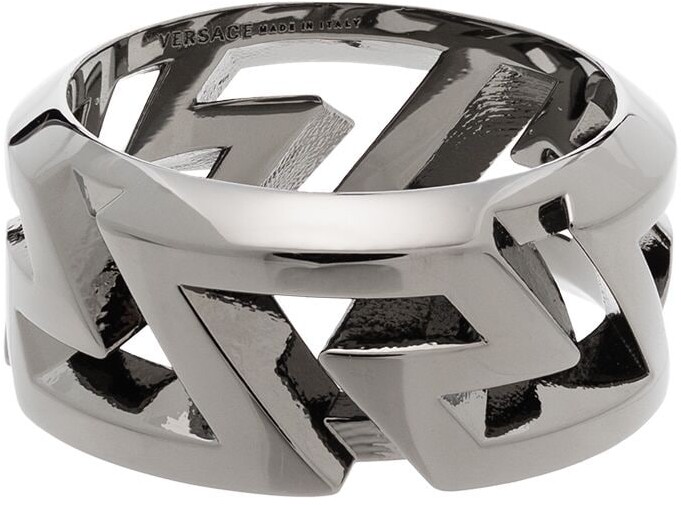 Versace Greca cut-out ring - ShopStyle Jewelry