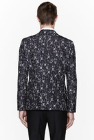 Thumbnail for your product : Calvin Klein COLLECTION Washed black Abstract Print Slater Blazer