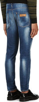 Thumbnail for your product : DSquared 1090 Dsquared2 Blue Distressed Clement Cloudy Wash Jeans