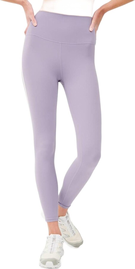Splits59 Ella High Waist Airweight 7/8 Legging In Pale Lavender/white