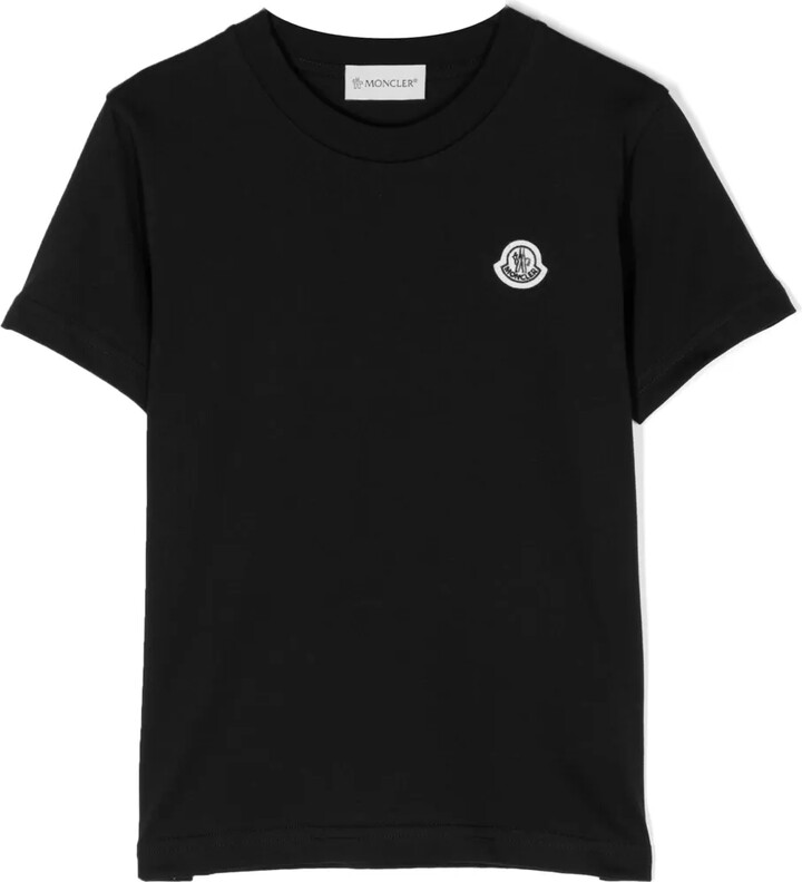 Moncler Enfant logo-patch cotton T-shirt