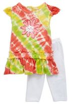 Thumbnail for your product : Flapdoodles Baby Girls Two-Piece Tie-Dyed Set