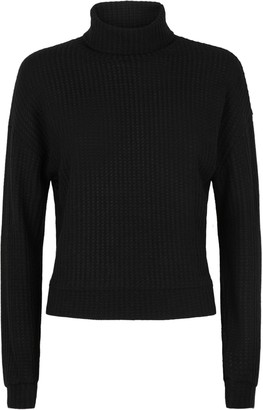 New Look Brushed Waffle Roll Neck Jumper
