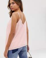 Thumbnail for your product : ASOS Design DESIGN Fuller Bust eco swing cami with double layer