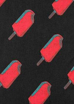 Paul Smith Men's Red 'Ice Lolly' Print Tubular Scarf