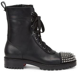 black studded combat boots womens