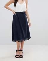 Thumbnail for your product : Vila Lace Trim Midi Skirt
