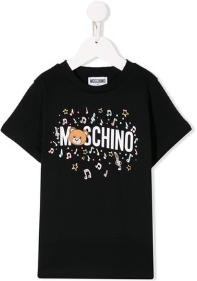 MOSCHINO BAMBINO musical notes T-shirt